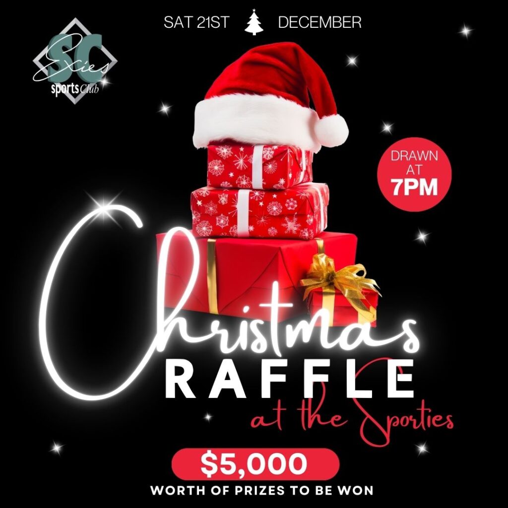 Exies Sporties Christmas Raffle