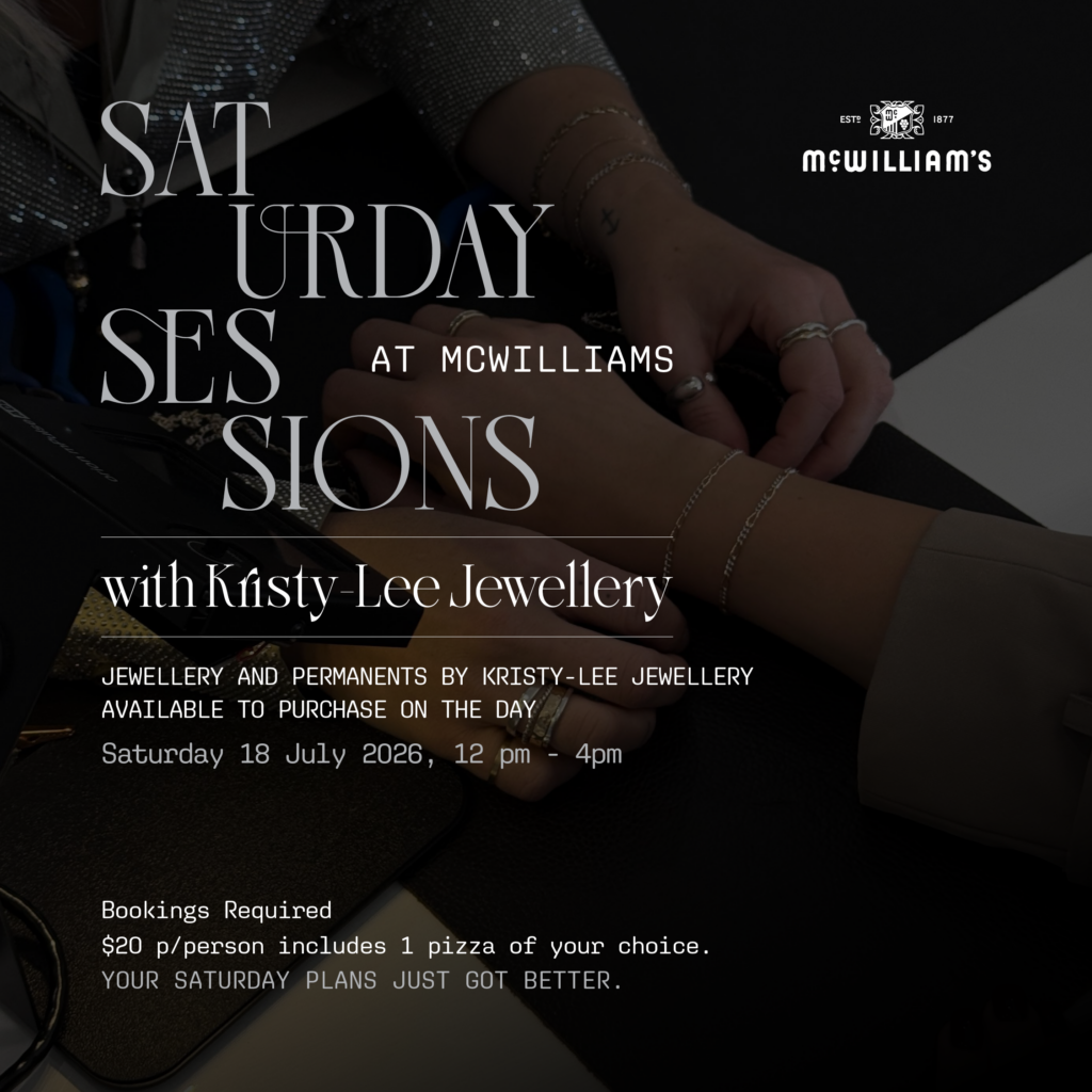 McWilliam’s Saturday Session x Kristy-Lee Jewellery